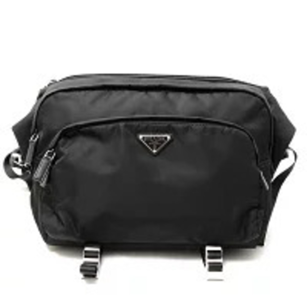 Prada Shoulder Bag Body Bum Crossbody Belt Black